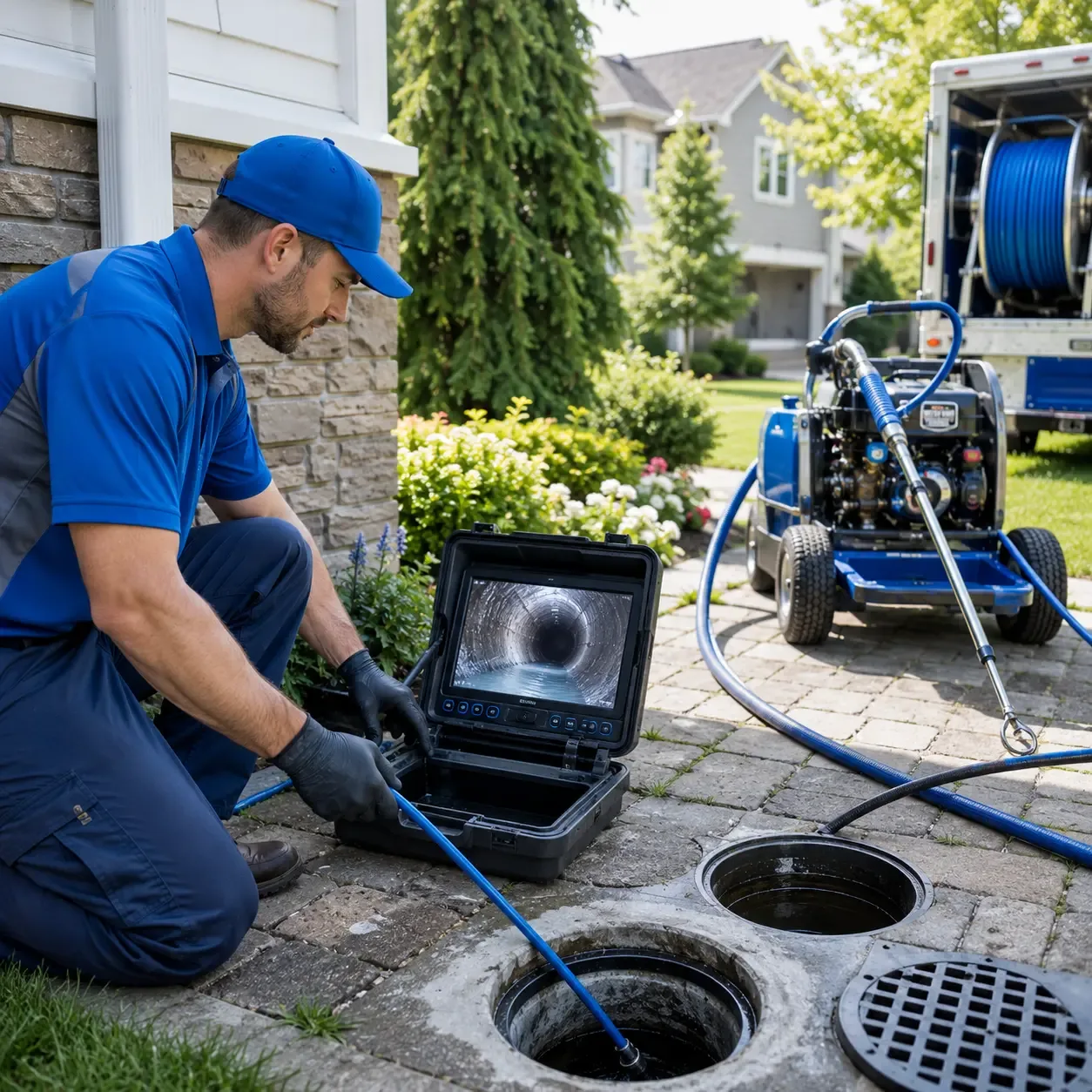 Outdoor drain cleaning professionals serving Holland, NY